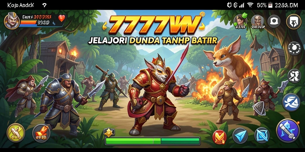 Tampilan gameplay menarik di dunia terbuka 7777W.