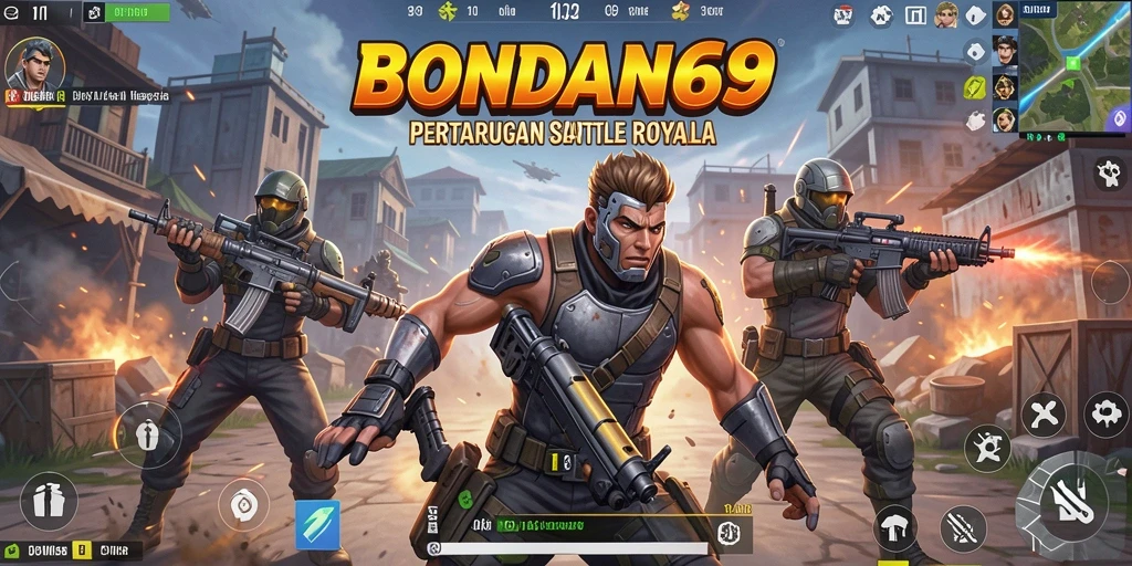 Tampilan gameplay BONDAN69 yang mendebarkan dalam pertempuran Battle Royale.