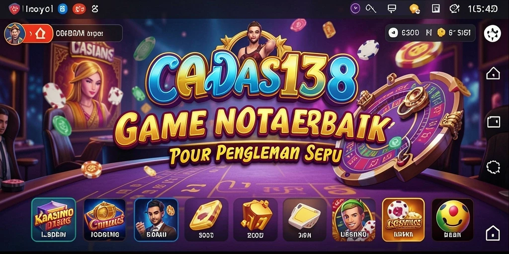 Screenshot gameplay CADAS138 menampilkan suasana kasino yang mendebarkan.