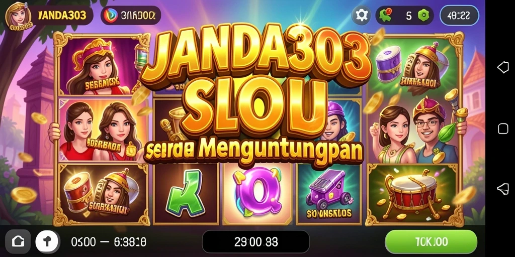 Tampilan menarik dari gameplay game Slot JANDA303.