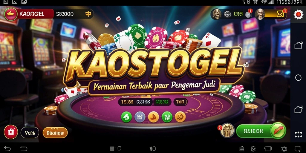 Tampilan screenshot utama KAOSTOGEL yang menampilkan pengalaman permainan Kasino.