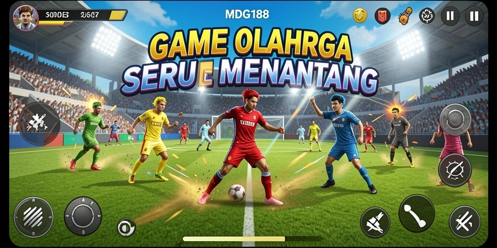 Screenshot gameplay MDG188 yang menampilkan aksi olahraga seru.