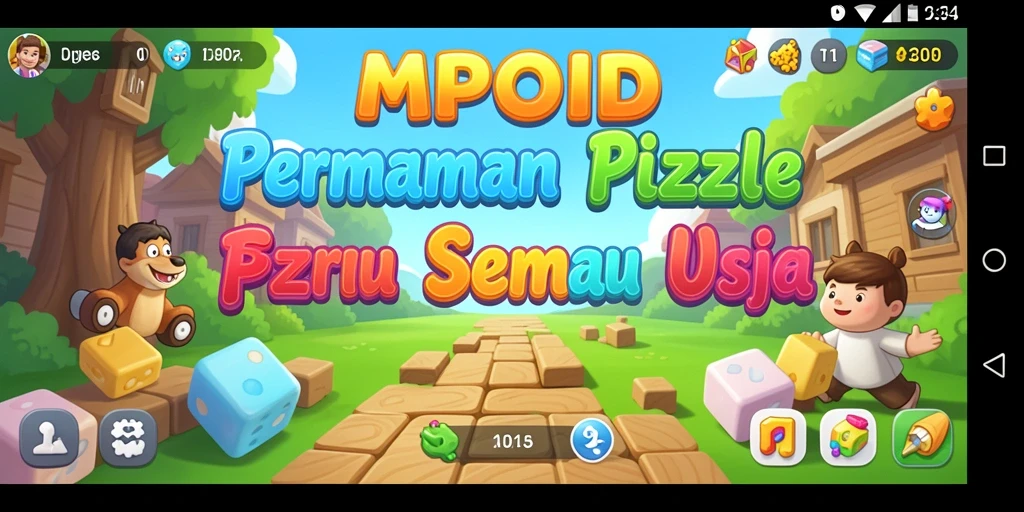 Tampilan gameplay MPOID yang menantang dalam permainan Puzzle.