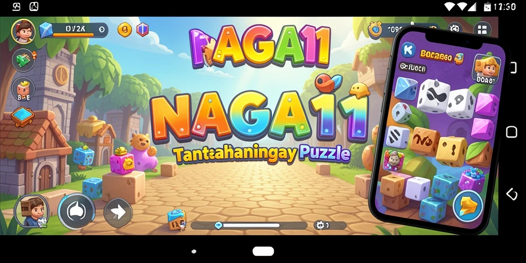 Gameplay NAGA11 yang seru dan penuh tantangan dalam bentuk puzzle.