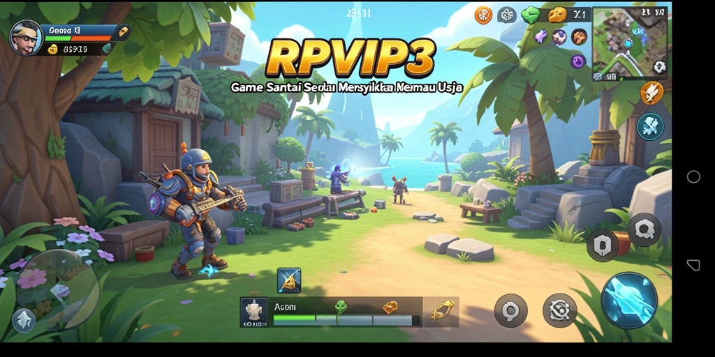 Screenshot gameplay RPVIP3 menampilkan pengalaman bermain yang menyenangkan dan penuh tantangan.