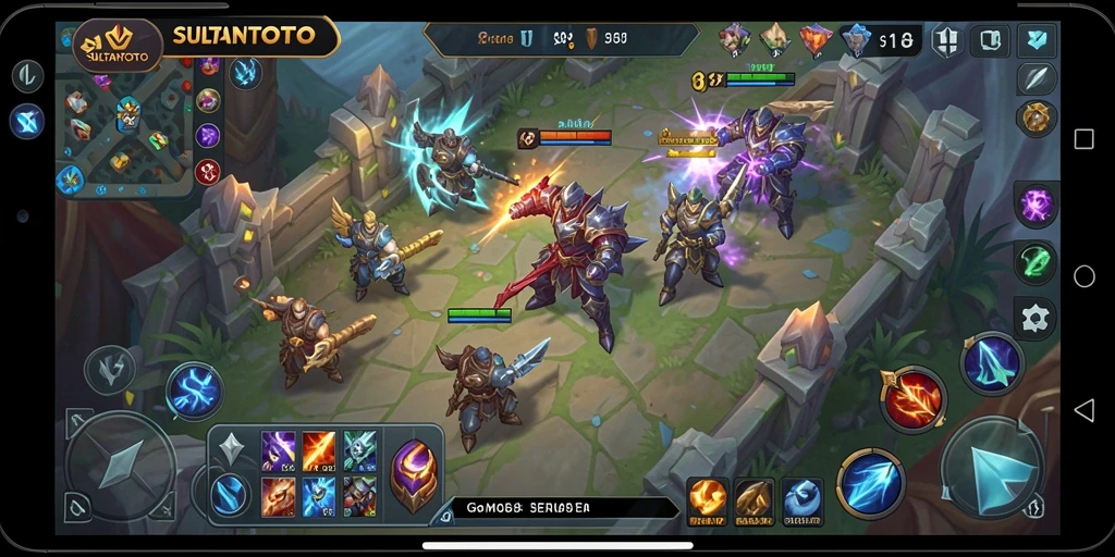 Tampilan gameplay SULTANTOTO yang mendebarkan dalam setiap pertandingannya.