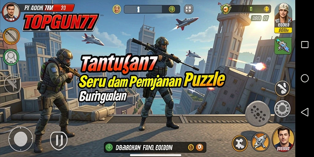 Screenshot gameplay TOPGUN77 yang menunjukkan tantangan menarik dalam permainan Puzzle.