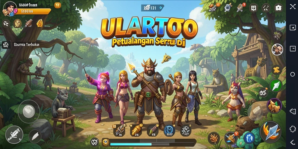 Menampilkan gameplay seru di dunia terbuka ULARTOTO.