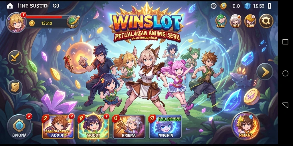 Tampilan gameplay WINSLOT yang menakjubkan dengan karakter Anime.